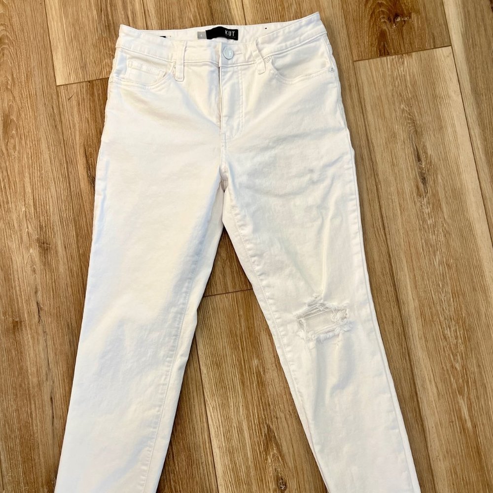 Kut from the Kloth Reese High Rise Fab Ab Ankle Straight Leg